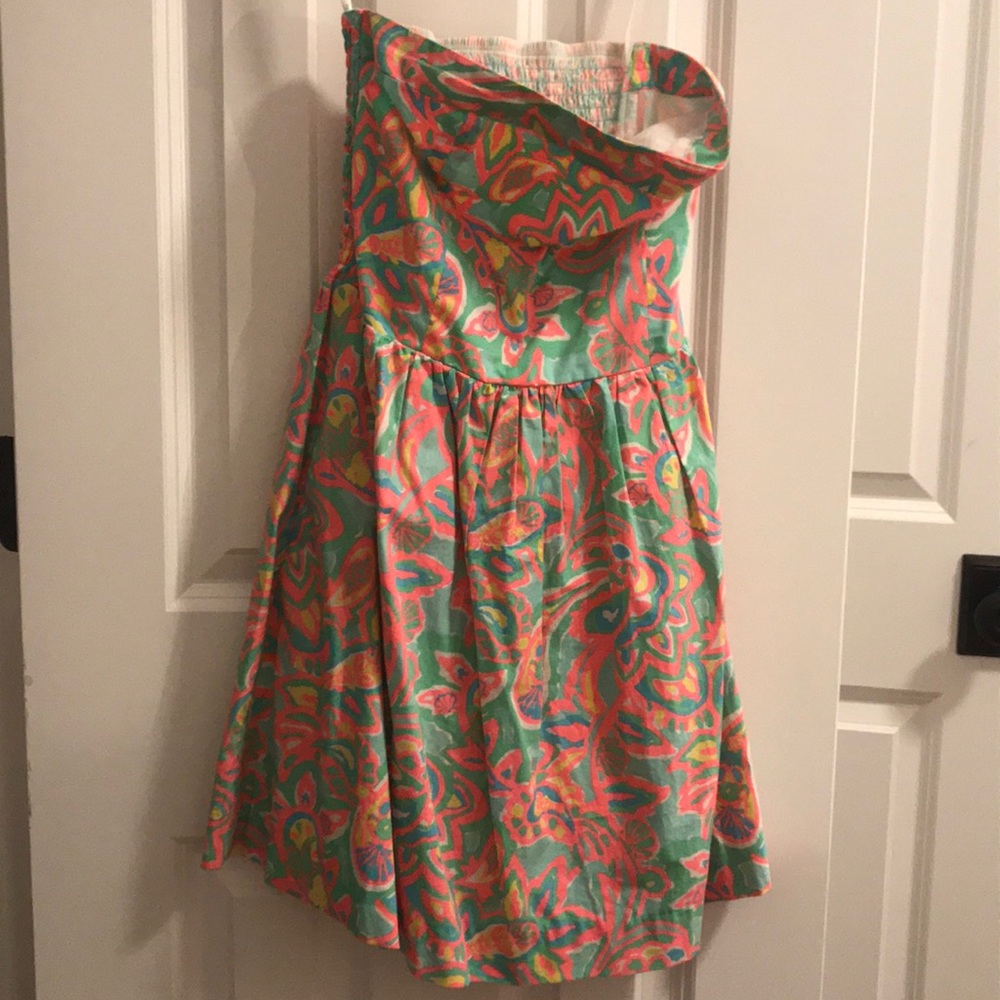 Lilly Pulitzer strapless dress